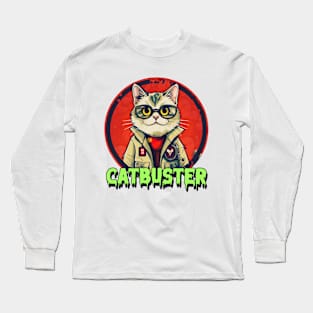 Cat Busters Funny Cats Long Sleeve T-Shirt